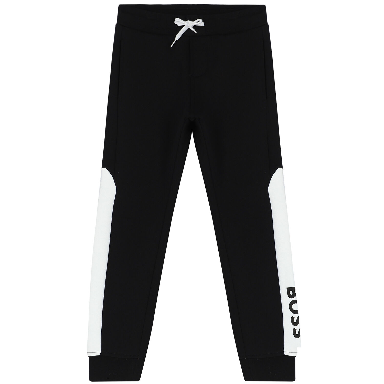 Boys Black Logo Joggers, 2, hi-res