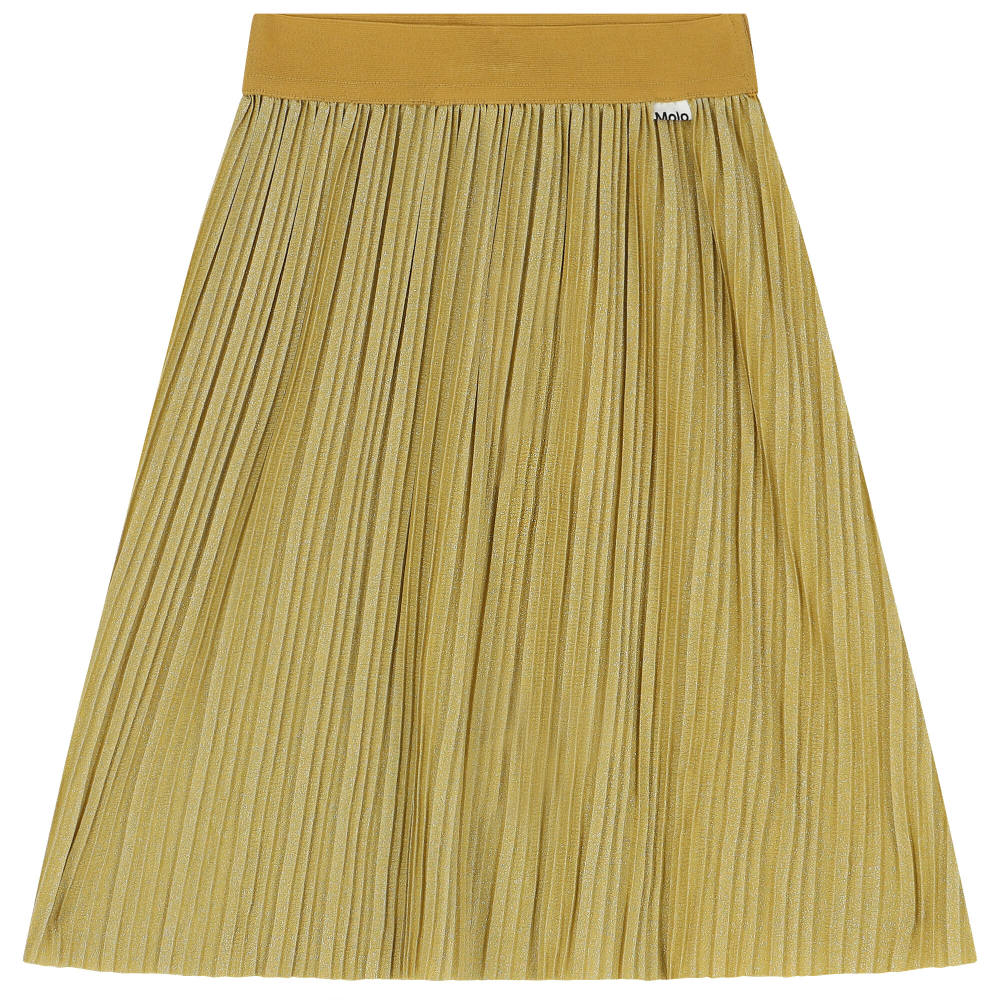 Gold pleated skirt new arrivals