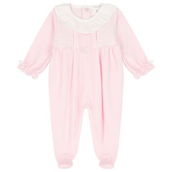 Baby Girls Pink Babygrow