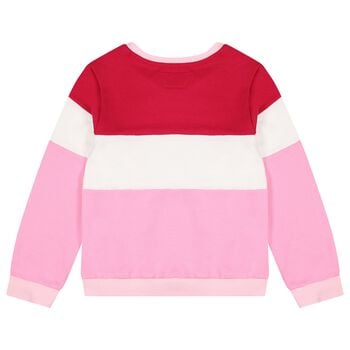 Girls Pink Logo Sweatshirt