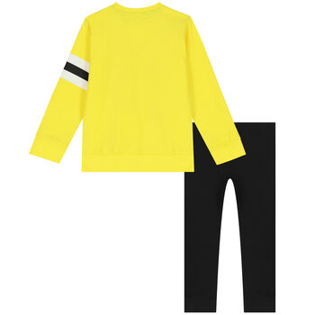 Boys Yellow & Black Tracksuit
