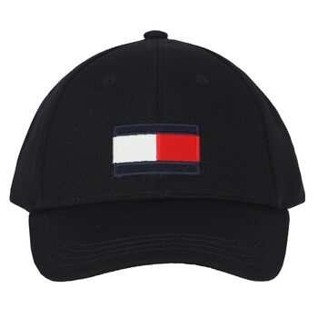قبعة كاب بالشعار باللون الأسود للأولاد
