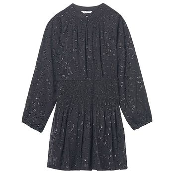 Mayoral فستان بنات من الشيفون باللون الاسود , 1 فستان بنات من الشيفون باللون الاسود