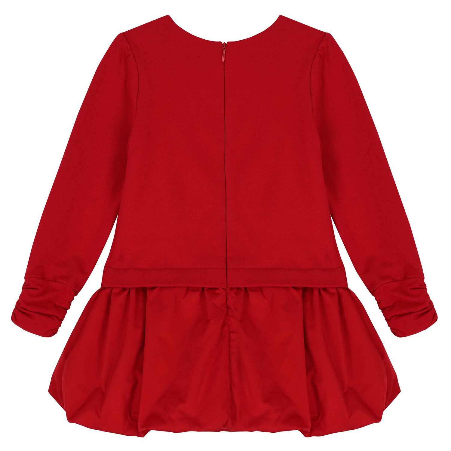 Girls Red Teddy Bear Dress, 1, hi-res image number null