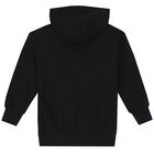 Black Embroidered Jurassic Logo Hooded Top, 1, hi-res