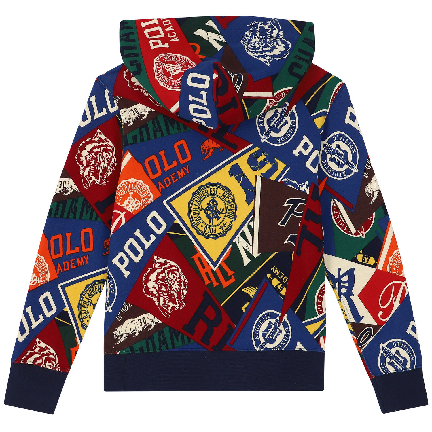 Boys Multi-Colored Logo Hooded Top, 1, hi-res