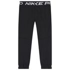 Girls Black Logo Joggers, 1, hi-res