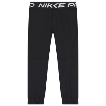 Girls Black Logo Joggers