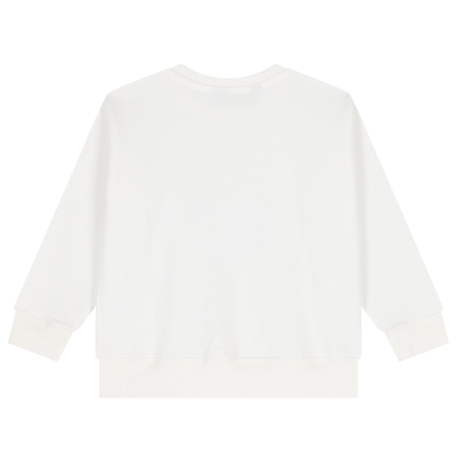 سويت شيرت بنات بطبعة دب باللون العاجي, 1, hi-res