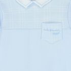 Baby Boys Blue Logo Babygrow, 1, hi-res