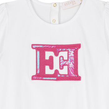 Girls White Logo T-Shirt