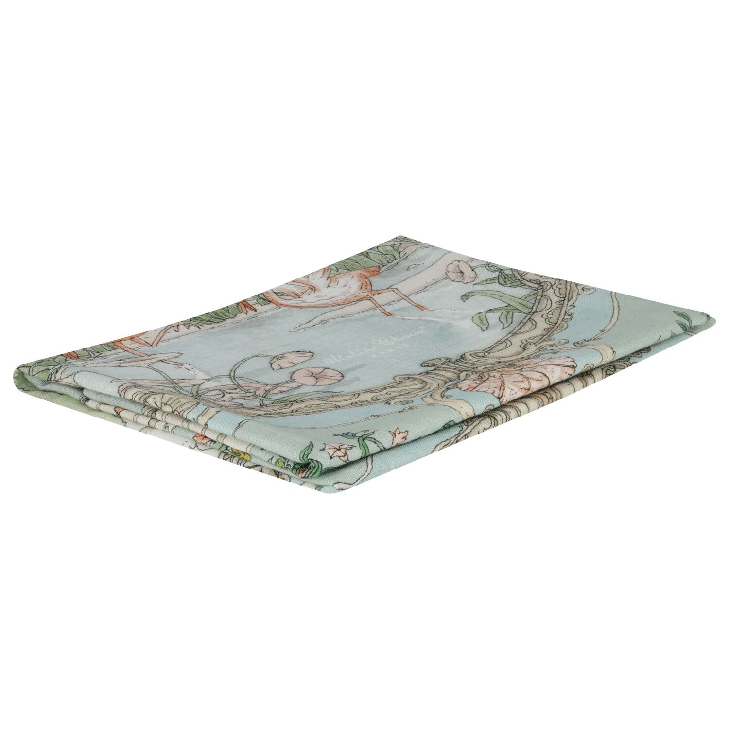 Green Tapestry Swaddle Carr&eacute; Baby Blanket, 2, hi-res