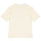 طقم شورت بنات بالشعار باللون البيج والوردي , 1, hi-res