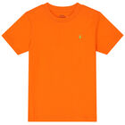 Boys Orange Logo T-Shirt, 1, hi-res