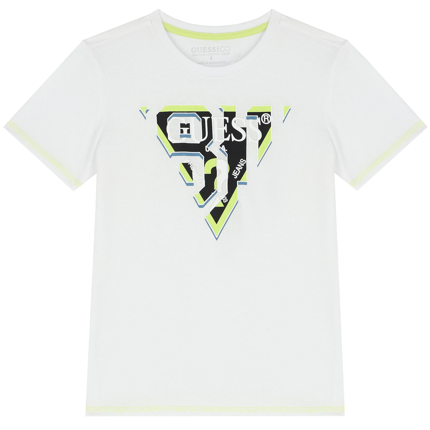 Boys White Logo T-Shirt, 1, hi-res
