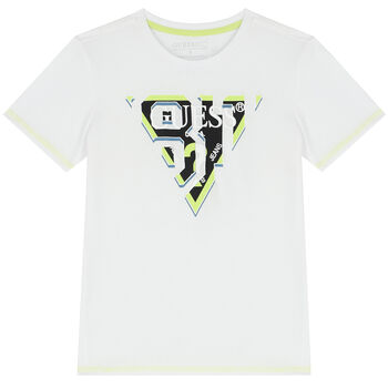 Boys White Logo T-Shirt