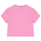 Girls Pink Logo T-Shirt, 4, hi-res