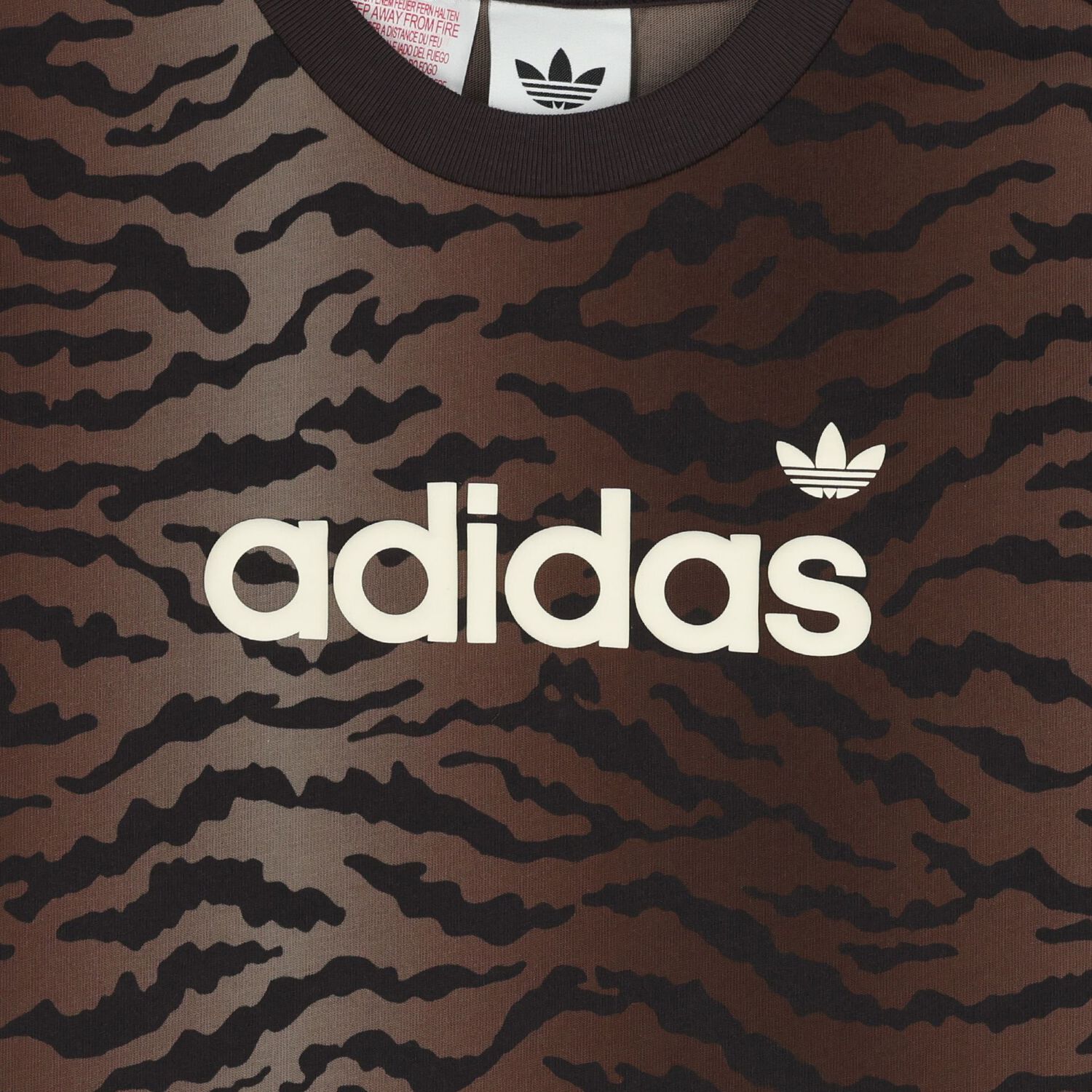 تشيرت بالشعار باللونين الاسود و البني , 1, hi-res