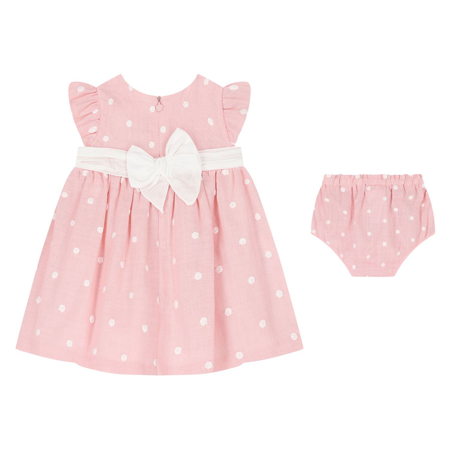 Baby Girls Pink & Ivory Dress Set, 1, hi-res image number null