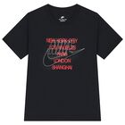Boys Black Logo T-Shirt, 1, hi-res