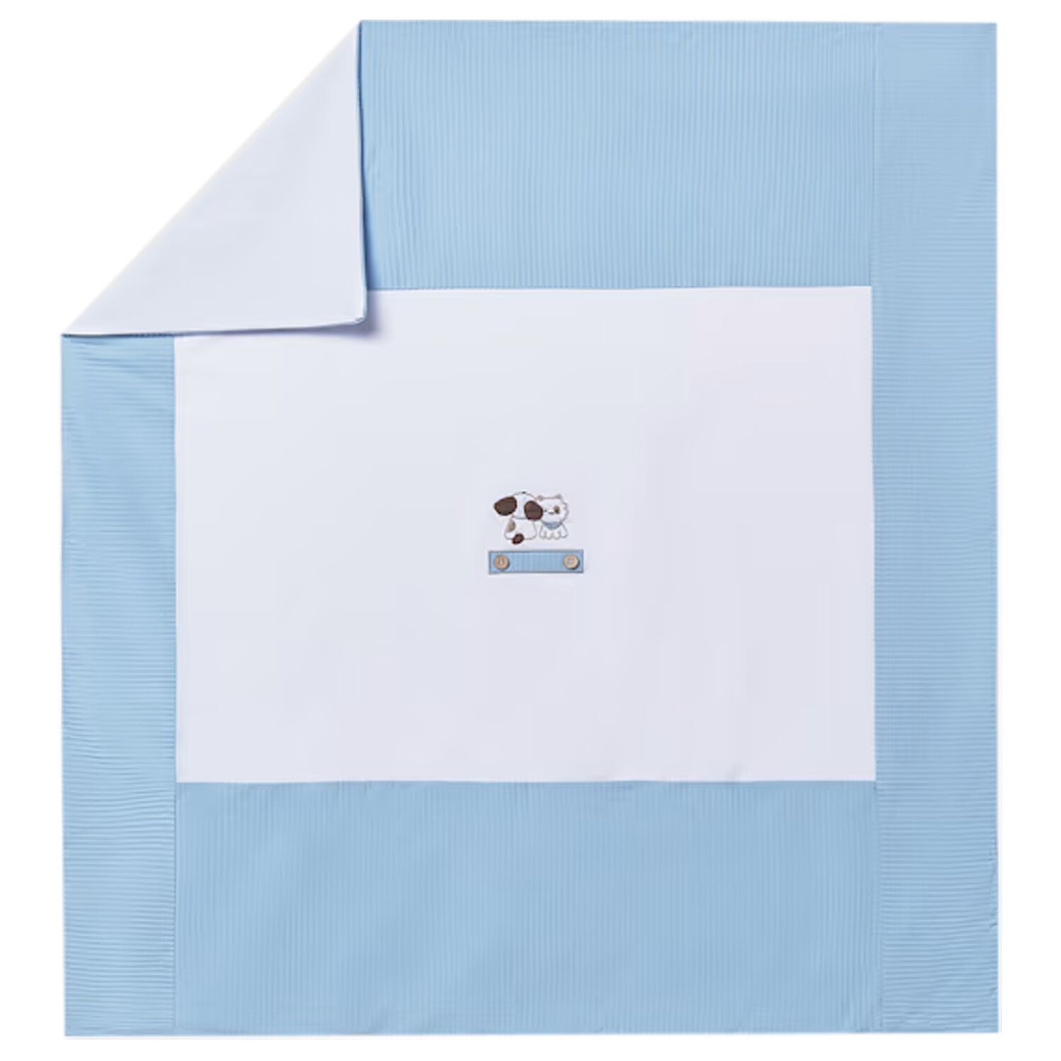 بطانيه للأولاد باللون الابيض والأزرق , 2, hi-res