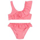 Girls Pink Ruffled Bikini, 2, hi-res