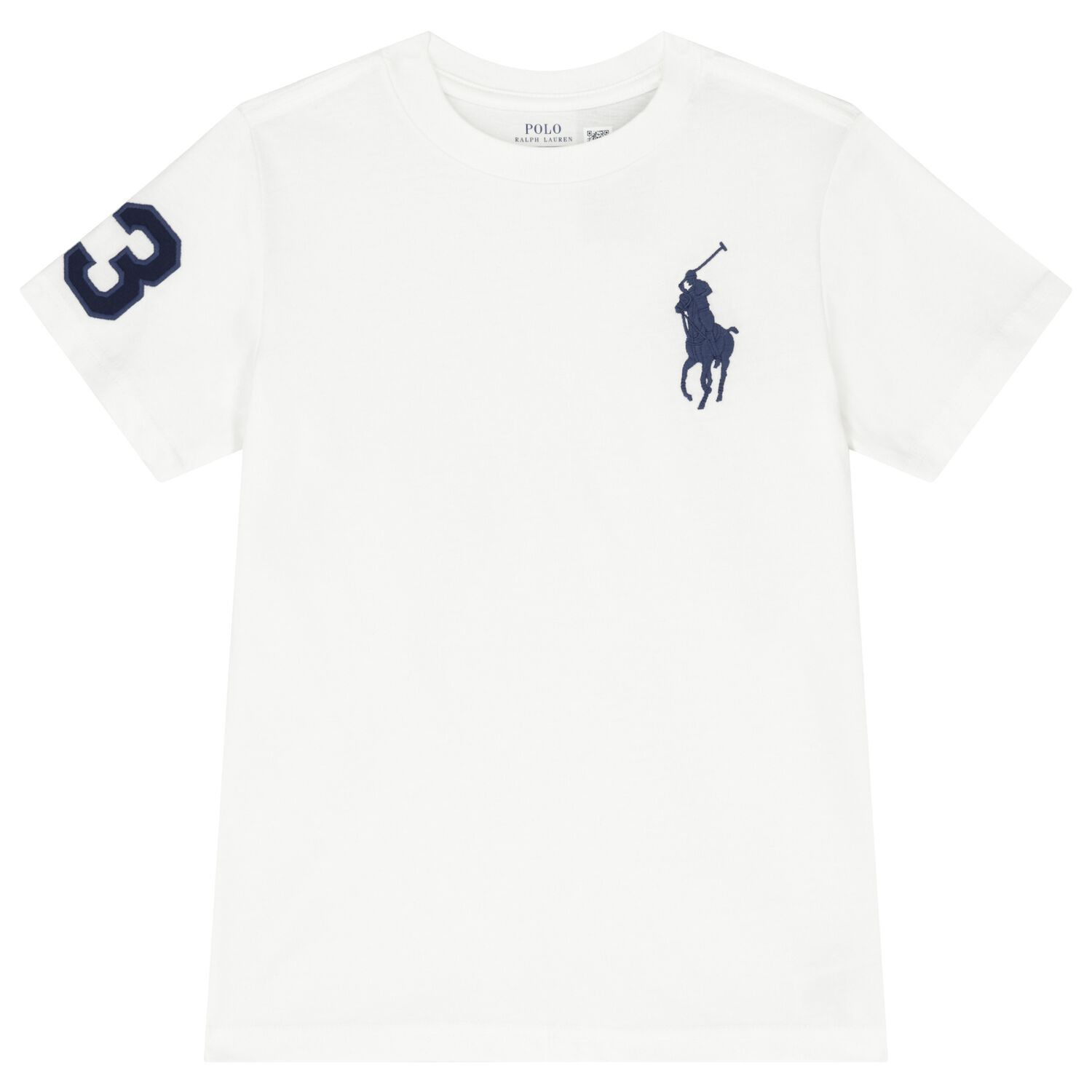 Boys White Logo T-Shirt, 1, hi-res image number null