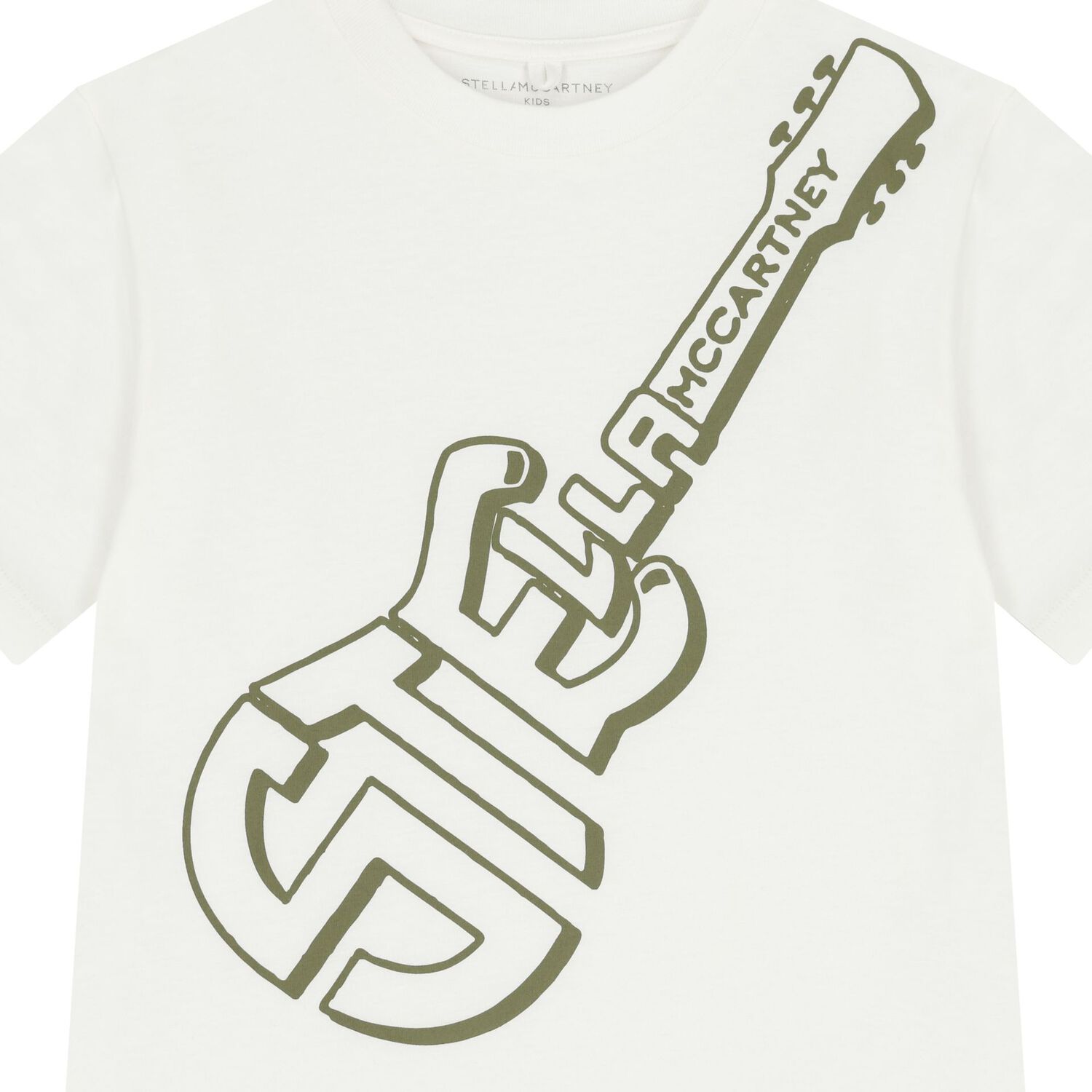 Boys Ivory Guitar Logo T-Shirt             , 1, hi-res