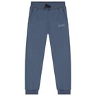Boys Blue & Navy Blue Tracksuit Set (3 Piece), 2, hi-res