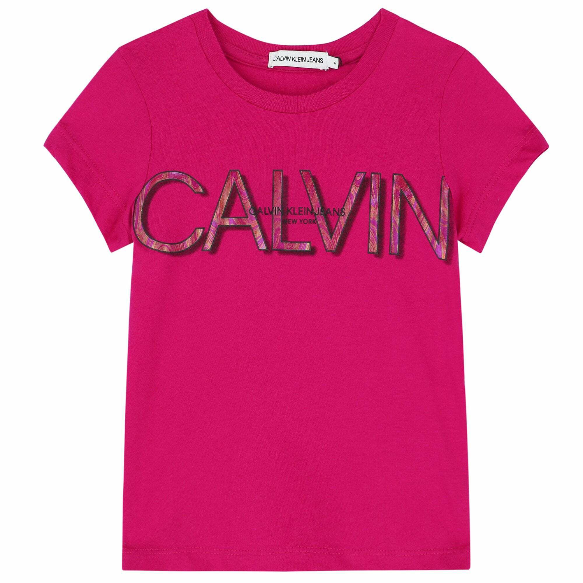 Calvin klein t shirt pink on sale