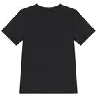 Boys Black Logo T-Shirt, 3, hi-res