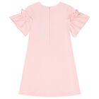 Girls Pink Bag Ruffle Dress, 4, hi-res