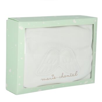 White Angel Wings Baby Towel Set