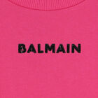 توب بنات بالشعار باللون الوردي, 1, hi-res