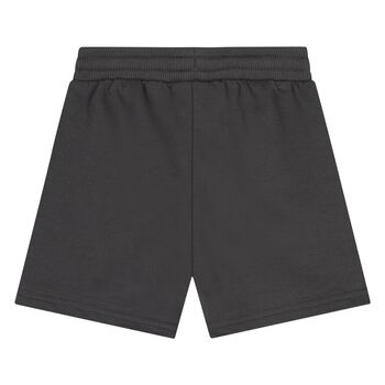 Younger Boys Dark Grey Logo Shorts
