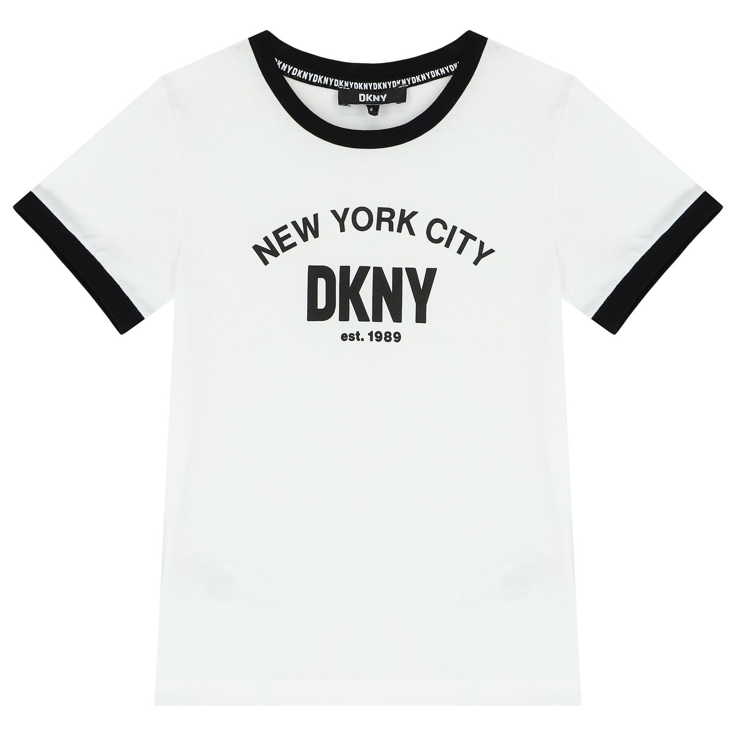 Boys White Logo T-Shirt, 1, hi-res image number null