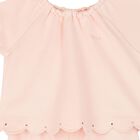 Baby Girls Pink Logo Romper, 1, hi-res
