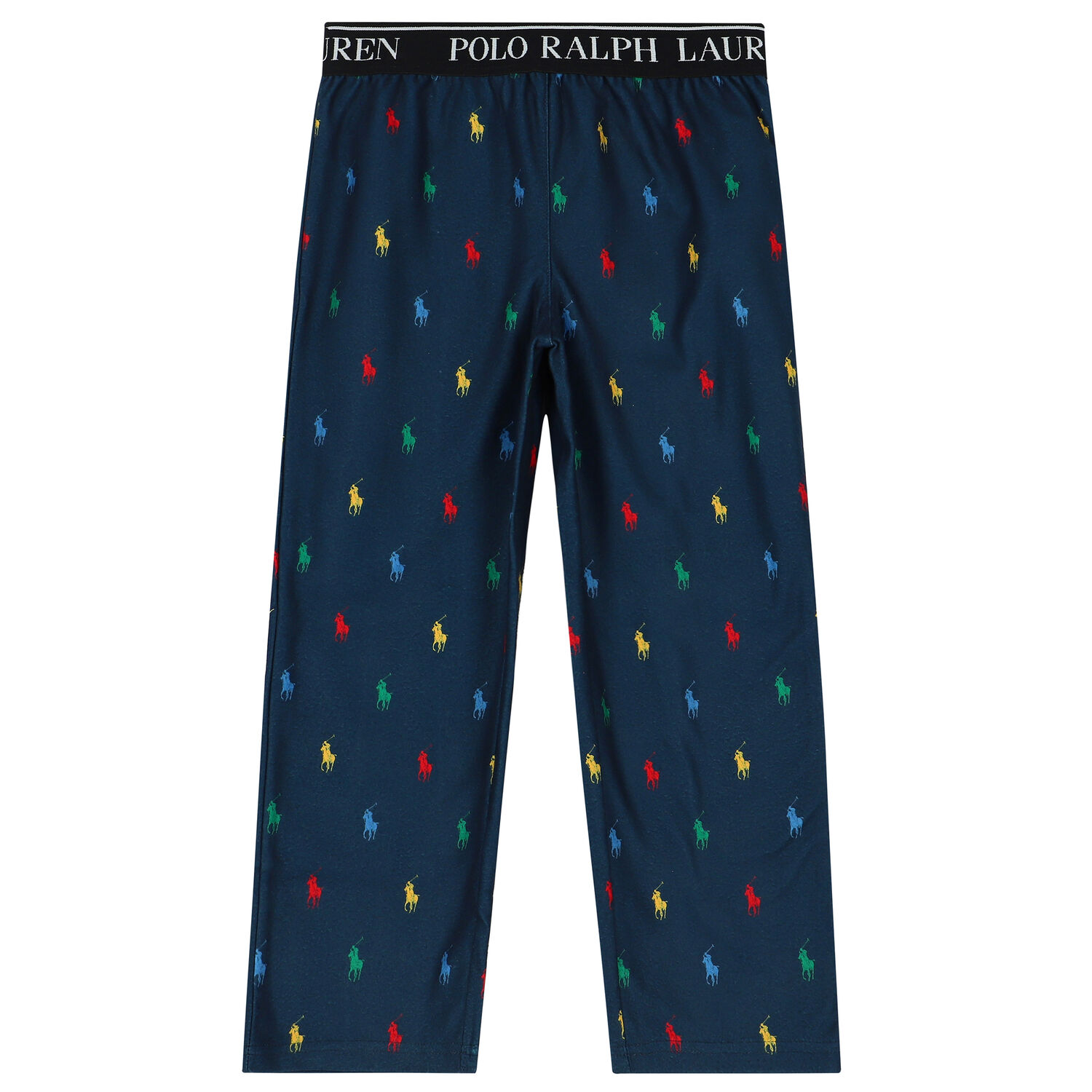 Boys Navy Logo Pyjama Trousers, 1, hi-res