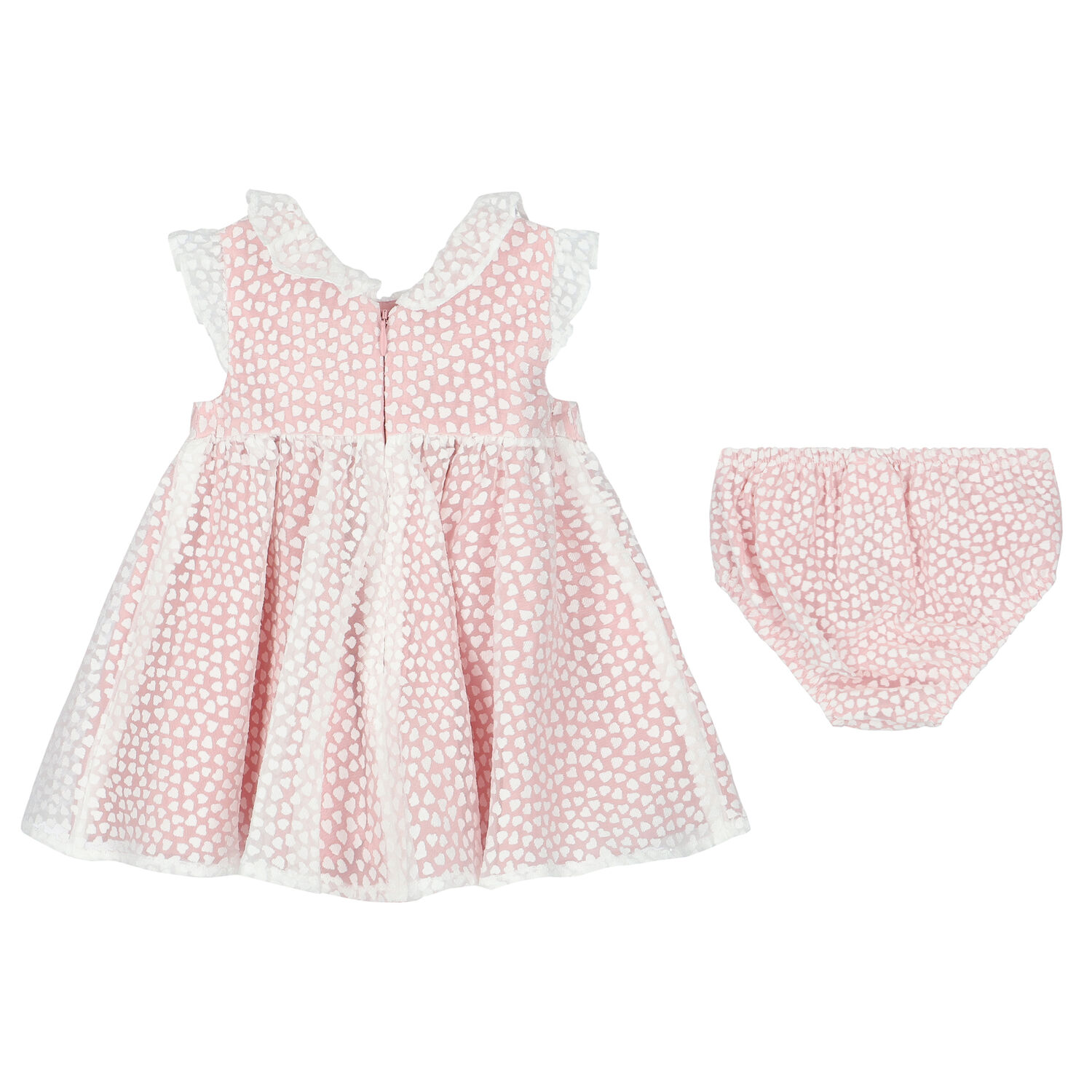 Baby Girls Pink Organza Special Occasion Dress Set, 2, hi-res image number null