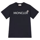 قميص بشعار باللون الكحلي للأولاد, 1, hi-res