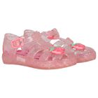 Younger Girls Pink Jelly Sandals, 1, hi-res