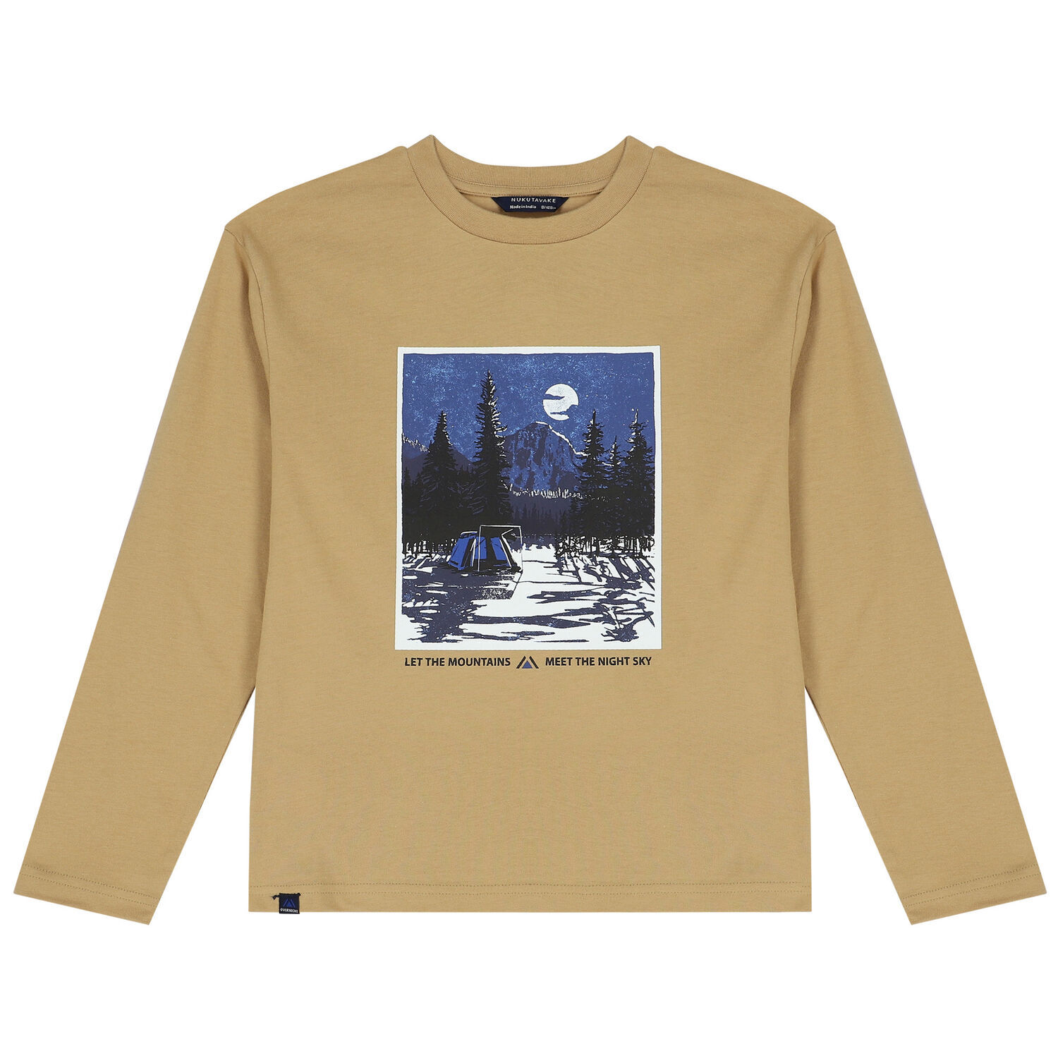 Boys Beige Long Sleeve Top, 1, hi-res image number null