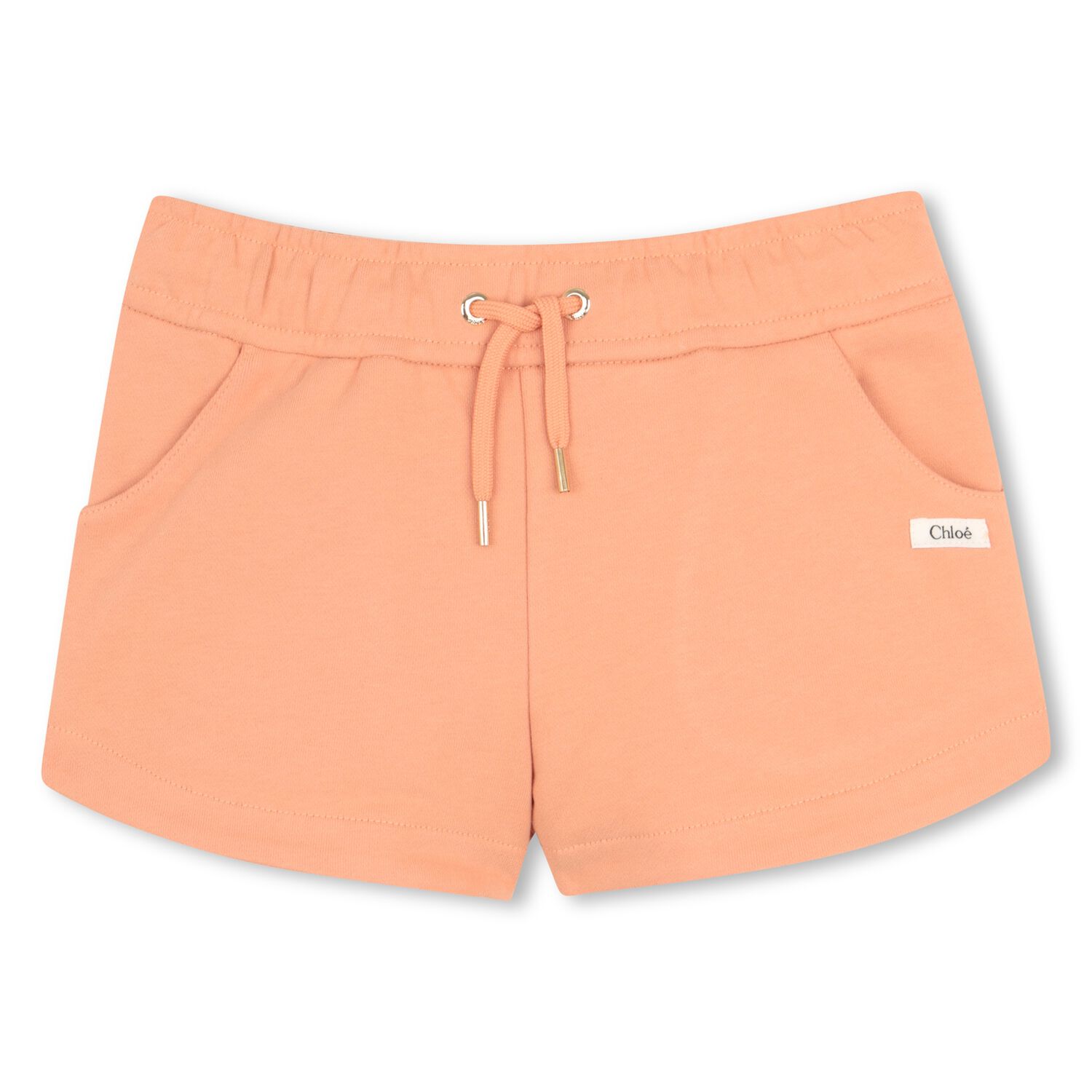 Girls Mini Me Orange Logo Shorts, 2, hi-res
