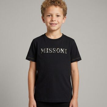 Boys Black Logo T-Shirt