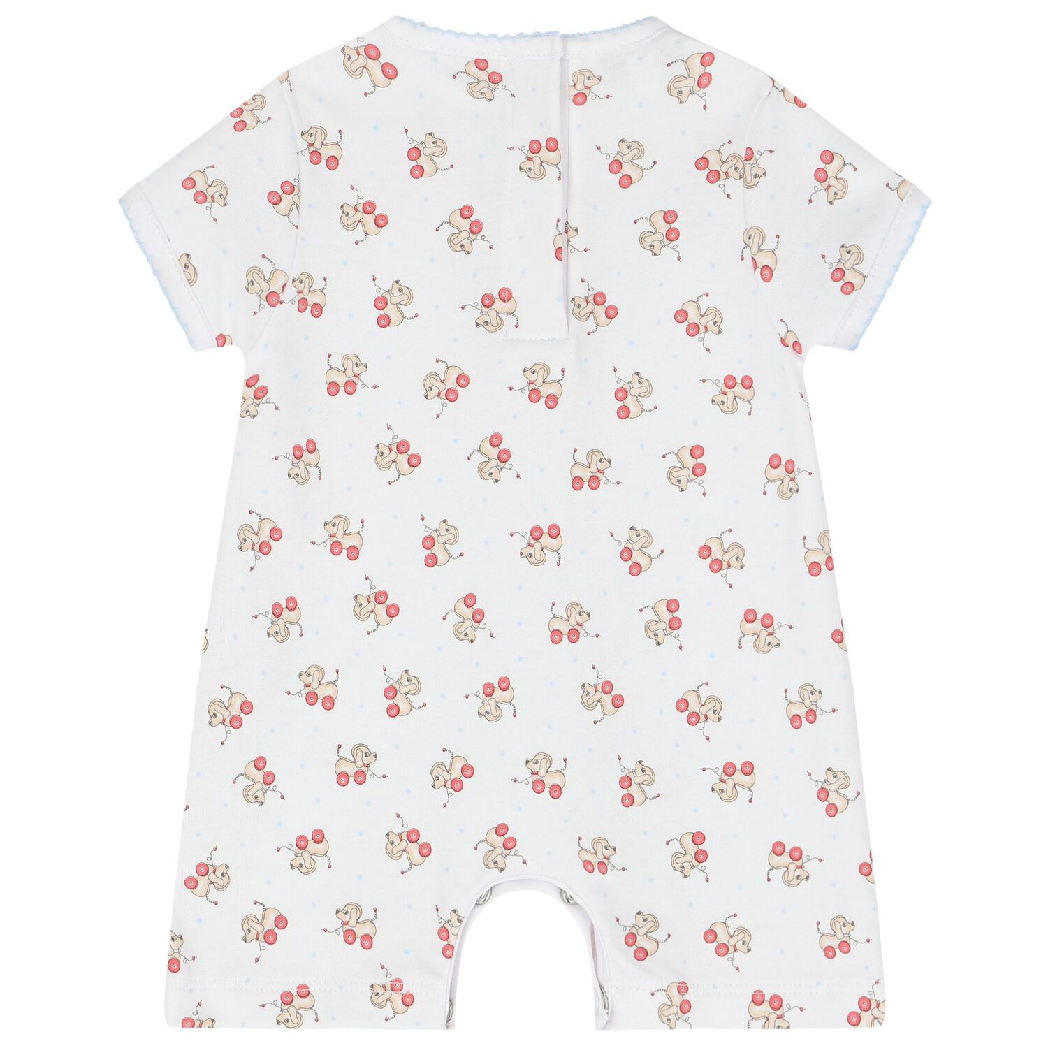 Baby Boys White Toy Print Romper, 1, hi-res