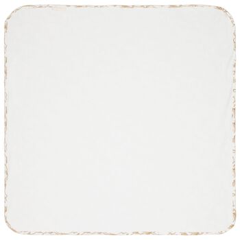 White & Gold Allure Baby Blanket