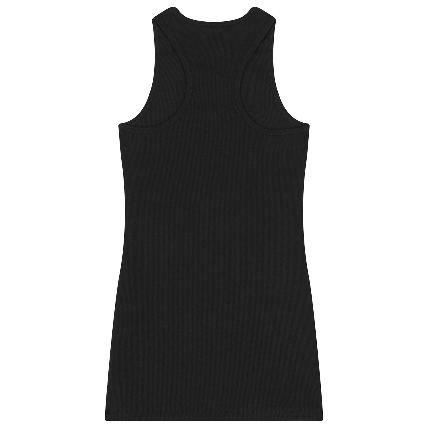 فستان باللون أسود بشعار للبنات, 1, hi-res