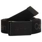 Boys Black Logo Belt, 1, hi-res