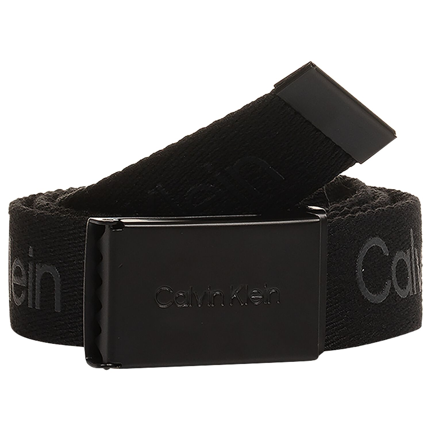 Boys Black Logo Belt, 1, hi-res