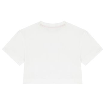 تيشيرت بنات بطبعة اللولي بوب  باللون الأبيض